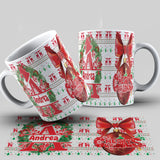 TAZZA NATALE PERSONALIZZATA CON NOME ED INIZIALE