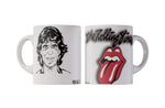 TAZZA MICK JAGGER ( THE ROLLING STONES)  PERSONALIZZABILE CON IL TUO NOME