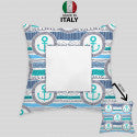 Cuscino quadrato personalizzato idea regalo. Linea Marine