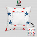 Cuscino quadrato personalizzato idea regalo. Linea Marine