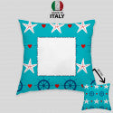 Cuscino quadrato personalizzato idea regalo. Linea Marine