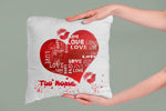 CUSCINO LOVE PERSONALIZZATO CON IL TUO NOME. MOD.11