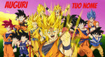 POSTER SFONDO DRAGON BALL PERSONALIZZZATO MOD.1