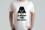 T-SHIRT MIGLIOR PAPA' GALASSIA PERSONALIZZABILE CON IL TUO NOME