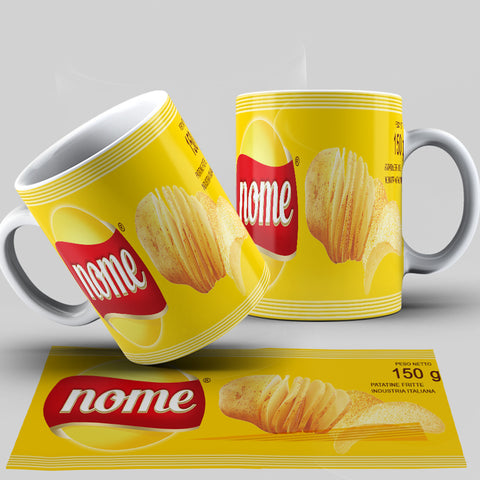 TAZZA PATATINE PERSONALIZZATA