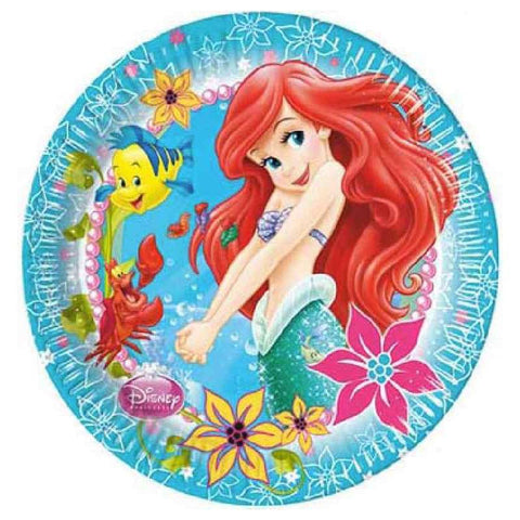 8 PIATTI CARTA  SIRENETTA "ARIEL MARMAID"