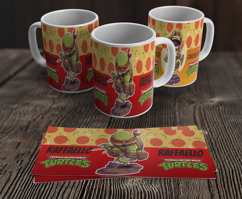 TAZZA TARTARUGA NINJA RAFFAELLO PERSONALIZZABILE CON IL TUO NOME