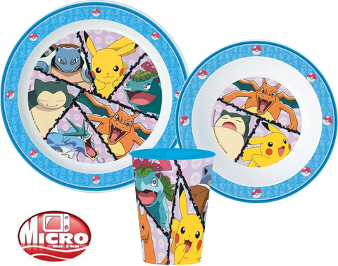 SET PAPPA SCUOLA MARE POKEMON PIKACHU