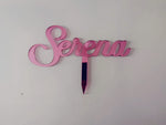 CAKE TOPPER CON NOME PERSONALIZZATO