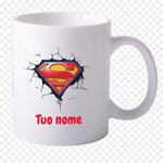 TAZZA PERSONALIZZATA CON FOTO E/O TESTO. LINEA SUPERMAN